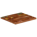 Table Top 60x60x3.8 cm Square Solid Wood Reclaimed 371130