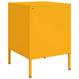 Bedside Cabinets 2 pcs Mustard Yellow 36x39x50.5 cm Steel 842929