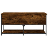Storage Bench Smoked Oak 100x42.5x47 cm Engineered Wood 839025