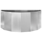 Planter Silver 90 x 45 x 35 cm Galvanised Steel 883694