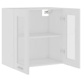 Hanging Glass Cabinet Lyon White 60x31x60 cm Engineered Wood 802521