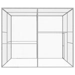 ZNTS Cat Cage 3x3x2.5 m Galvanised Steel 146361