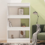 ZNTS Book Cabinet/Room Divider High Gloss White 60x30x103 cm Engineered Wood 811661