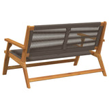 Garden Furniture Grey 122 x 76 x 73 cm Solid Acacia Wood 367824
