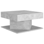 ZNTS Coffee Table Concrete Grey 57x57x30 cm Engineered Wood 808372