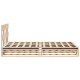 Bed Frame without Mattress 120x200 cm Solid Wood Pine 3302291