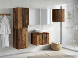 Bathroom Cabinet Set 5 pcs Old Wood Engineered Wood 3407309