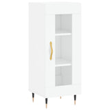Highboard High Gloss White 34.5x34x180 cm Engineered Wood 3199027