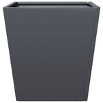 ZNTS Garden Planters Anthracite 2 pcs 40x40x40 cm Steel 851057