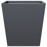 ZNTS Garden Planters Anthracite 2 pcs 40x40x40 cm Steel 851057