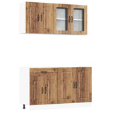 4 Piece Kitchen Cabinet Set Kalmar Old Wood Engineered Wood 3314859