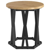 Nesting Side Table 3 pcs Artisan Oak Engineered Wood and Steel 868260