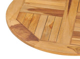 Table Disk Teak Smooth teak hardwood A good size Swivel 49386