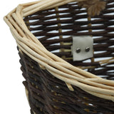 286973 Firewood Backpack with Carrying Belts 44,5x37x50 cm Natural Willow