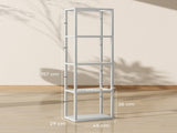 LED Floor Lamp with Glass Shelves, 4 Layers Dimmable Tall Standing Lamp, Modern Column Shelf Floor T3398P376729