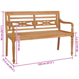 43052 Batavia Bench 120 cm Teak