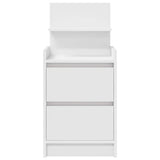 Bedside Cabinet with 2 Drawers White 38x34x80 cm 861355