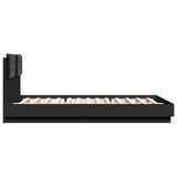 ZNTS Bed Frame without Mattress Black 120x200 cm 3209927