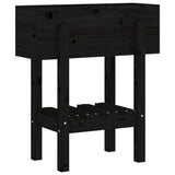 Garden Planter Black 62x30x69 cm Solid Wood Pine 825237