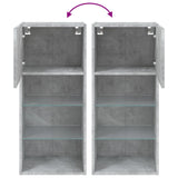 TV Cabinet with LED Lights Concrete Grey 40.5x30x90 cm 837049