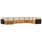 Outdoor Sofa Set 8 pcs Natural 3383722