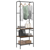 Clothes Rack Smoked Oak 60 x 30 x 171 cm Engineered Wood 868459