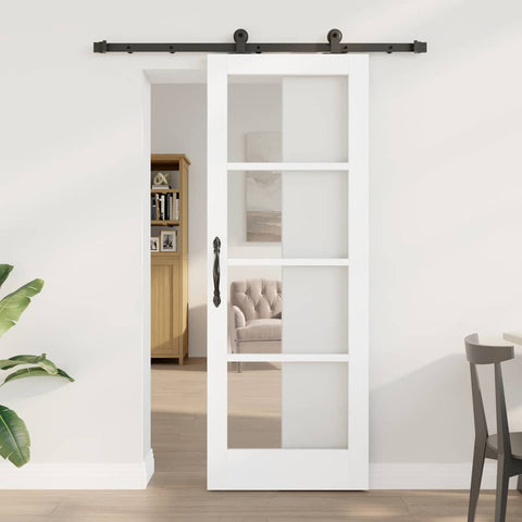 Sliding Door Manual ORKDAL White 73.5 x 198.5 cm Wood and metal 3332100