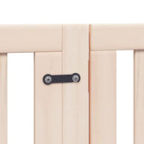Dog Gate with Door Foldable 15 Panels 750 cm Poplar Wood 3155643