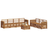 Sofa Sets 8 pcs Natural Solid Acacia Wood 3374494