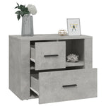 ZNTS Bedside Cabinet Concrete Grey 60x36x45 cm Engineered Wood 816740