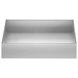 Garden Planter 2 pcs Silver 100 x 100 x 20 cm Galvanised Steel 8005033