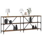 Console Table Old Wood 200 x 30 x 75 cm Engineered Wood 863445
