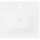 Built-in Basin with Faucet 42x39x18 cm Ceramic White 148623