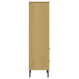 Bookcase with 2 Drawers Brown 60x35x128,5 cm Solid Wood "OSLO 351009