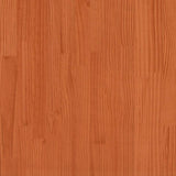 Bed Frame without Mattress Wax Brown 100x200 cm Solid Wood Pine 844272