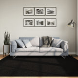 Rug HUARTE Short Pile Soft and Washable Black 200x200 cm 375118