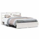 Bed Frame with Headboard without Mattress White 160x200 cm 3306741