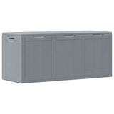 151235 Garden Storage Box 270L Grey PP Wood Look