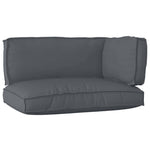 Pallet Cushion Set 3 pcs Anthracite 120 x 80 x 12 cm 3329089