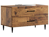 Bedside Cabinet Old Wood 62 x 34.5 x 47.5 cm Engineered Wood 894783