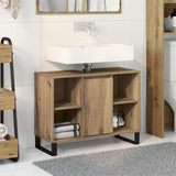 Bathroom Cabinet Artisan Oak 80 x 33 x 60 cm Engineered Wood 873899