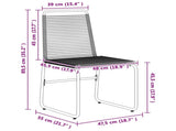Garden Chairs 2 pcs Black 48 x 55 x 89.5 cm Rattan 42025096