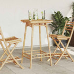Outdoor Bar Table Square 55x55x100 cm Bamboo 4108229