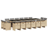 Garden Dining Set Mix beige and black, Light grey 3210708