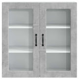Wall Glass Cabinet PORTO Concrete Grey 80 x 31 x 80 cm 885418