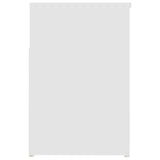 808747 Shoe Bench White 80x30x45 cm Engineered Wood