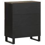 Sideboard Black 60x33x75 cm Solid Wood Mango 4017710