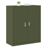 Storage Cabinet Olive Green 90 x 40 x 105 cm Steel 891650