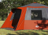 Cabin Tent 12-Person Grey and Orange 405 x 405 x 273 cm 42001100