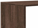 Room Divider Bookcase 3-Tier Brown Oak 123x29x123 cm Engineered Wood 857991